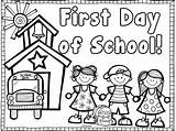 School Coloring Pages Teacherspayteachers First Back Welcome sketch template