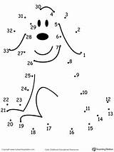 Dots Connecting Dog Drawing Count Learning Dot Worksheet Through Worksheets Numbers Kindergarden Preschool Elementary sketch template