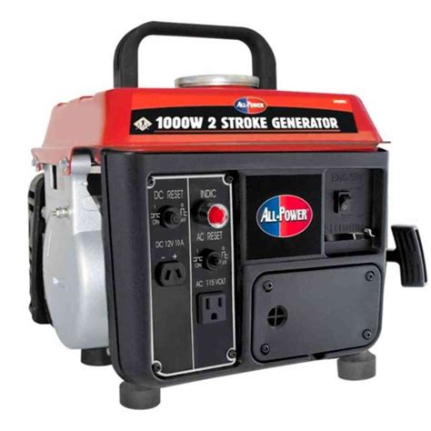 power  watt  stroke powered gas  oil mix portable generator apga  home depot