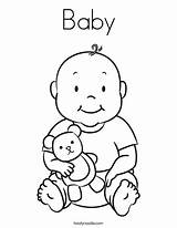 Coloring Baby Print Ll sketch template