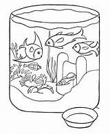 Coloring Pages Pets Fish Pet Kids sketch template