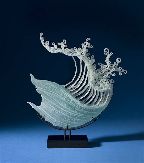 Beautiful Glass Sculptures That Capture The Movement Of Ocean Waves