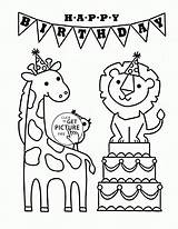 Coloring Birthday Happy Pages Funny Nana Dad Printable Kids Animals Animal Color Wuppsy Holiday Dog Printables Snow Let Colouring Card sketch template