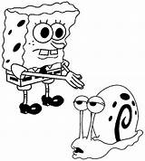 Coloring Gary Snail Cartoon Pages Spongebob Popular Library Clipart Coloringhome sketch template