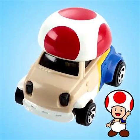 Nova Linha Hot Wheels De Super Mario Bros Toad