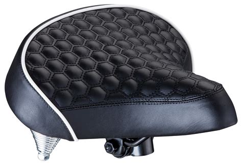 comfort bike seat extra soft foam  superior comfort quilted wide saddle ebay