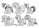 Pony Poni Kuda Mewarnai Diwarnai Assieme Coloradisegni Kartun Pages2color Lucu Sparkle Dash sketch template
