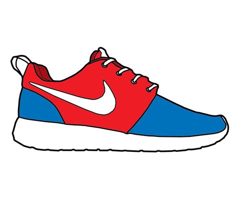 runners shoe drawing clipart