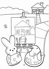 Peeps Coloring Pages Marshmallow Printable Para Colorear Pintar Dibujos Bunny Painters Chick Kids Imprimir Easter Print sketch template