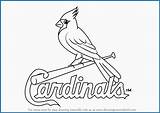 Logo Mlb Drawing Cardinals Louis St Coloring Pages Paintingvalley sketch template