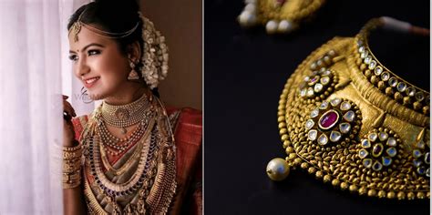 gold bridal jewellery designs  weddings wedmegood