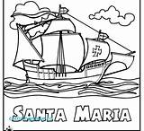 Columbus Santa Maria Pinta Nina Christopher Coloring Pages Printable Ships Drawing Getdrawings Getcolorings Printables Color Colorings sketch template
