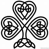 Celtic Shamrock Scottish Pinclipart sketch template
