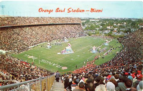orange bowl mn  stadium postcards