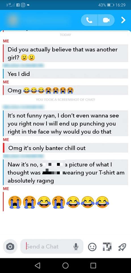 lad pranks girlfriend with snapchat filter and regrets it