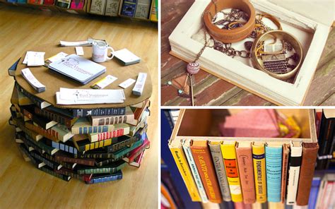 Mensola da parete in legno massello, porta oggetti in made in italy, dotata di frontalino blocca libro, per evitare il ribaltamento dei libri, realizzata a mano . Riciclo creativo dei libri: 20 idee originali - Ispirando