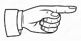 Pointing Finger Hand Vector Clipart Drawing Clip Right Getdrawings Stock Arrow Illustrations Royalty Clipartmag sketch template