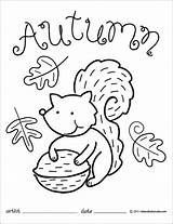 Coloring Fall Autumn Pages Printable Kids September Sheets Tree Color Preschool Squirrel Harvest Print Colouring Preschoolers Chipmunk Welcome Getdrawings Colorings sketch template