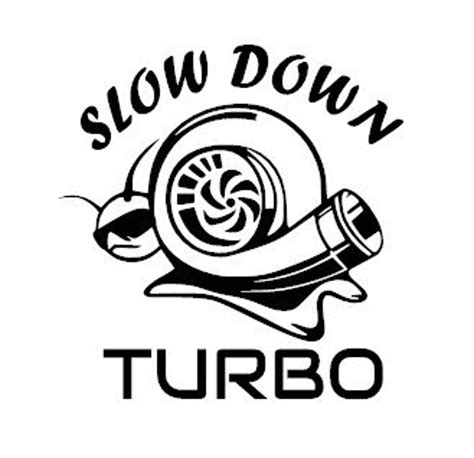 slow  turbo decal rv decal car decal truck decal etsy