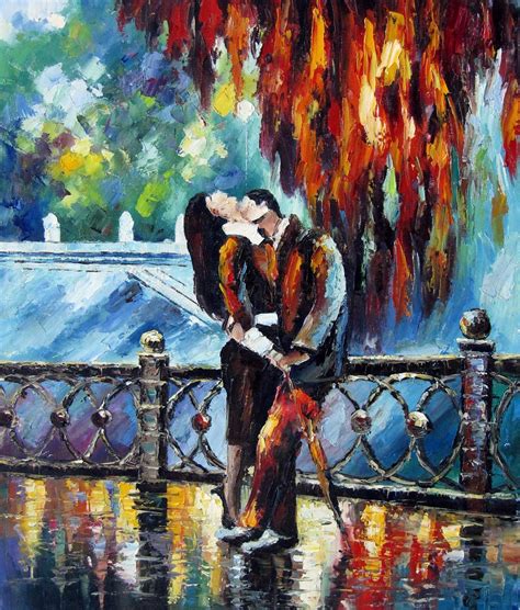 romantic night   stretched oil painting canvas art wall decor