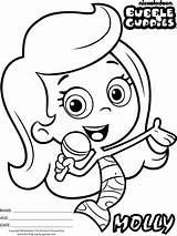 Bubble Guppies Coloring Pages Printable Print Book Color Kids Molly Colouring Sheets Guppy Characters Books Coloringz Underwater Related Posts Printables sketch template