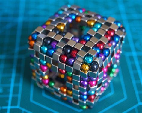 厂家直销巴克球正方形磁球5mm 磁力球巴基球魔方银色磁性魔方玩具 阿里巴巴