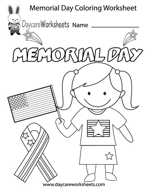 memorial day coloring pages  preschoolers  getdrawings