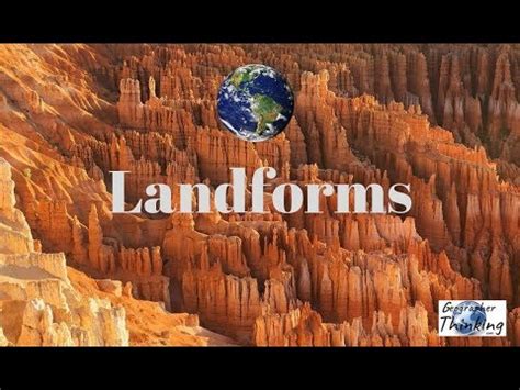 types  landforms   landforms youtube