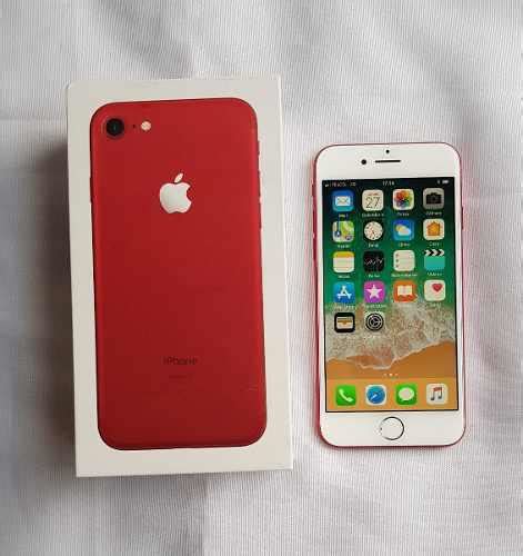 Iphone 7 Red Edition 128gb En Caja Liberado Estetica 10 En México