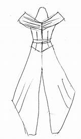 Jumpsuit Getdrawings Drawing sketch template