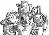 Fnaf Coloring Pages Drawing Crew Characters Colouring Color Print Printable Deviantart Search Colorings Again Bar Case Looking Don Use Find sketch template