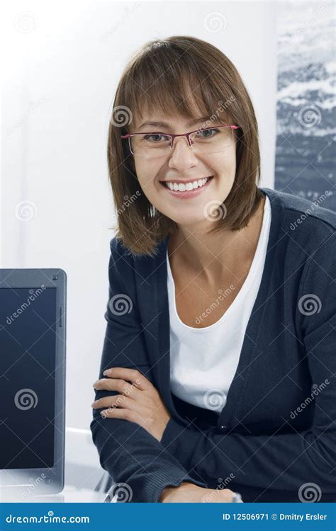 secretary stock image image  interaction colleagues