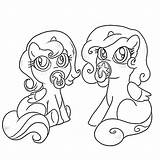 Coloring Pony Little Pages Baby Friendship Magic sketch template