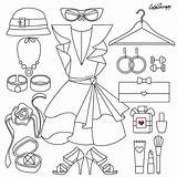 Coloring Pages Fashion Clothes Color Adult Iphone Therapy Printable Adults Sheets Getcolorings App Cartoon Colouring Book Print Getdrawings Choose Board sketch template