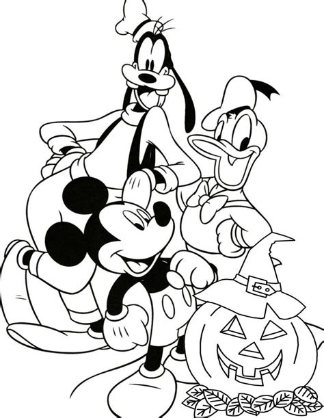 mickey halloween coloring pages   creative pencil