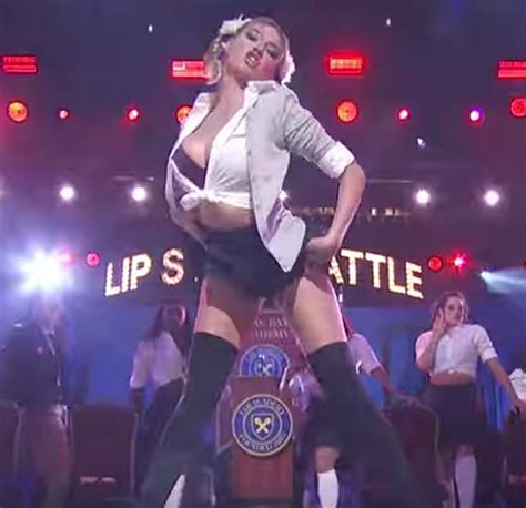 Kate Upton Dresses As A Sexy Schoolgirl As She Takes On Britney For Lip