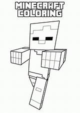 Coloring Minecraft Pages Printable Popular sketch template