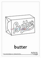 Colouring Butter Village Activity Explore sketch template