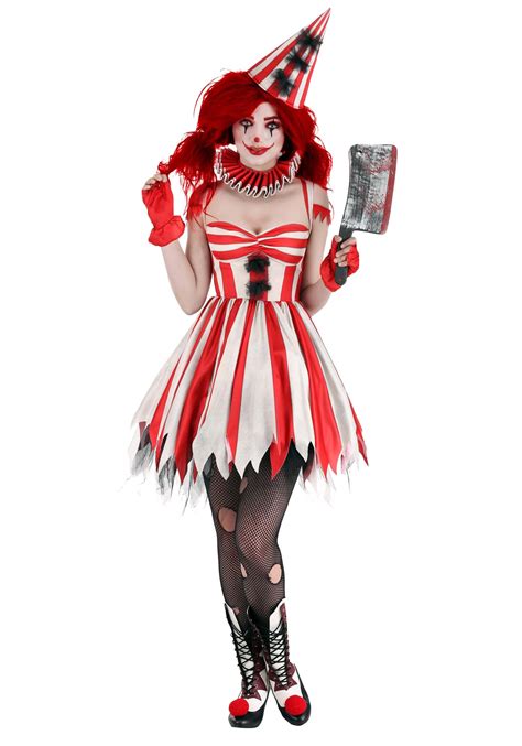 sinister women s circus clown costume