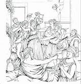 Coloring Ancient Pages Greek Greece Athena Goddess Warrior Getcolorings Getdrawings Color Colorings sketch template