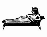 Cleopatra Coloring Lying Down Coloringcrew Scarab Colorear Dibujo sketch template