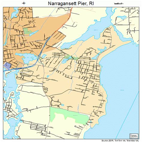 narragansett pier rhode island street map