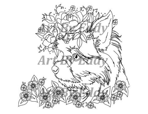 art  yorkie single coloring page coloring books coloring pages