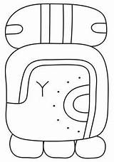 Maya Coloring Pages Printable Kej Sheets Month 12th Civilization Colouring Printables Mayan Color Mask sketch template