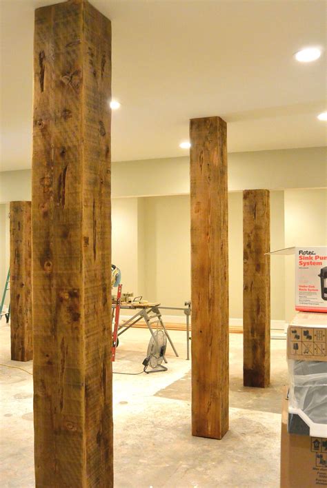 custom beme wraps  basement steel support columns