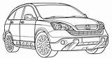 Crv X5 Nsx Truck Carscoloring sketch template