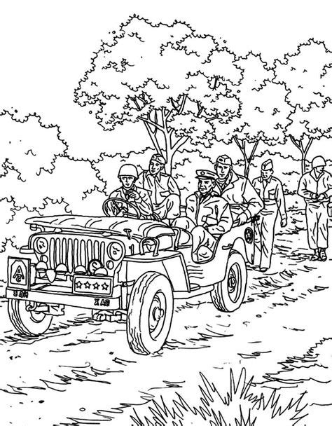 pin oleh bulkcolor  army car coloring pages
