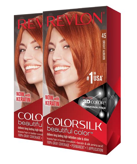 revlon colorsilk beautiful color hair color bright auburnpk walmartcom