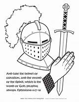 Coloring Sword Kids Helmet Pages Bible Salvation Spirit Clipart Activities Armor God Printable Answersingenesis Activity Sunday School Colouring Shield Study sketch template