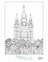 Lds Temple Coloring Pages Lake Salt Temples Sheets Enjoy Beautiful sketch template